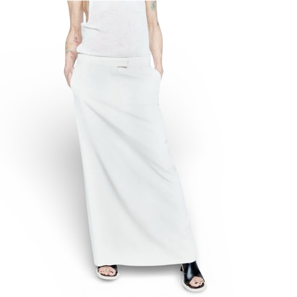 RAEY Dream Fluid Maxi Pencil Skirt - Ivory